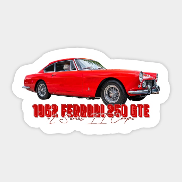 1962 Ferrari 250 GTE 2 Series II Coupe Sticker by Gestalt Imagery